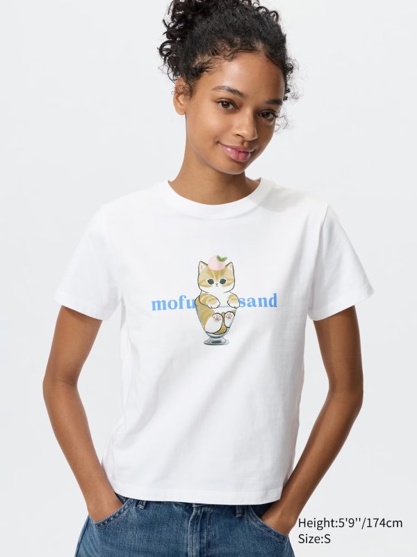 mofusand 女士印花T恤