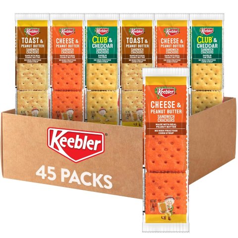Sandwich Crackers Variety Pack 45 Packs