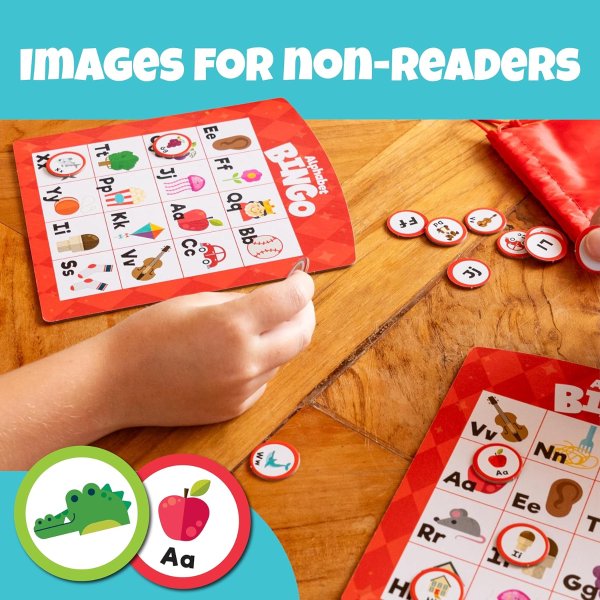 Chuckle & Roar Family Bingo 4-in-1 Game for Kids