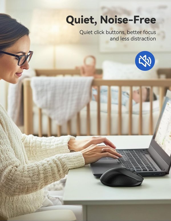 TECKNET Bluetooth Wireless Mouse 4000 DPI Silent