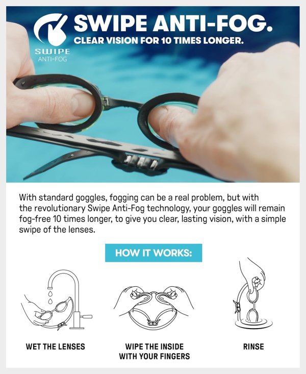 Cobra Ultra Racing Swim Goggles Anti-fog