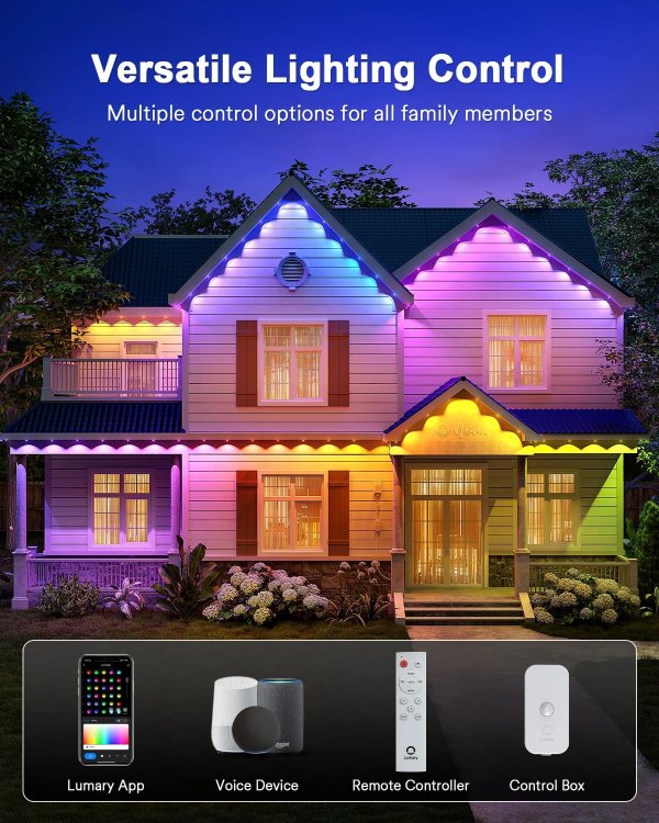 Lumary Outdoor Lights Max 53ft 40 LEDs Waterproof