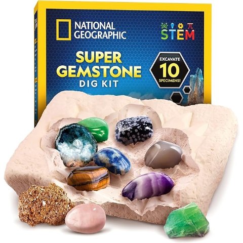 National Geographic Gemstone Dig Kit 10 Pieces