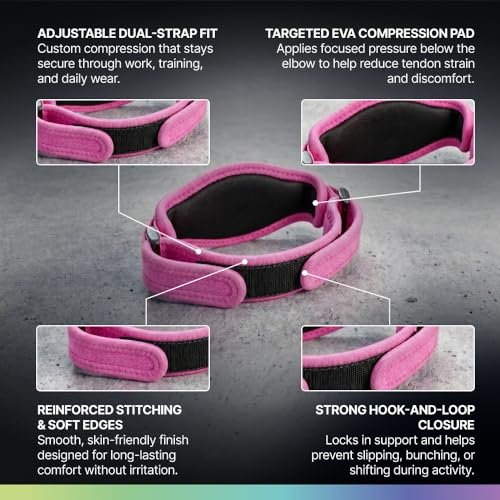 Modvel Adjustable Elbow Support Strap Compression Pad