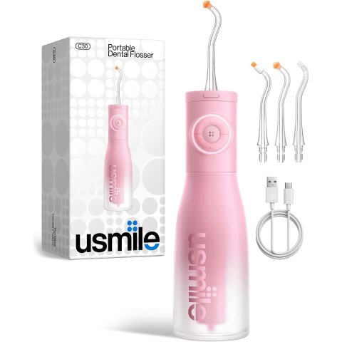 usmileC30 Cordless Water Flosser 300ml Pink