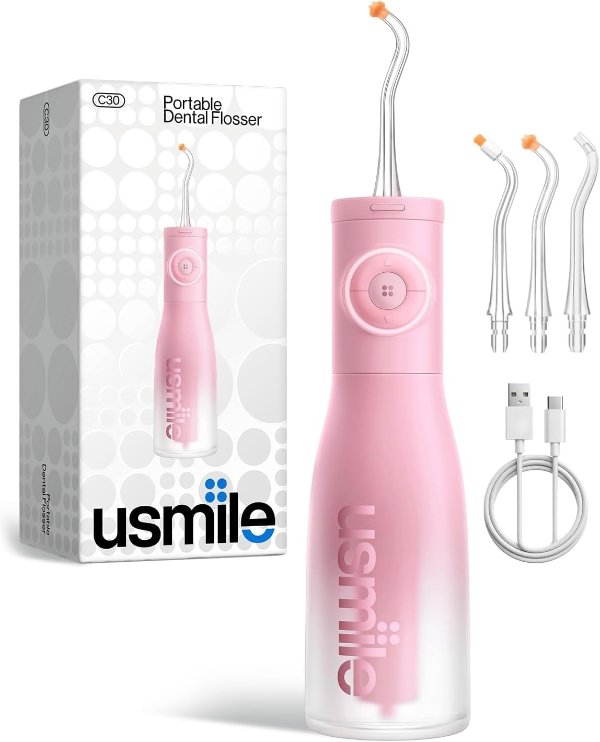 C30 Cordless Water Flosser 300ml Pink