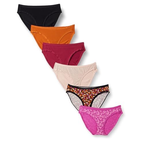 Amazon Essentials Women's Cotton Spandex Bikini Briefs