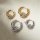 Amazon Essentials Hoop Earrings with Glass Circle