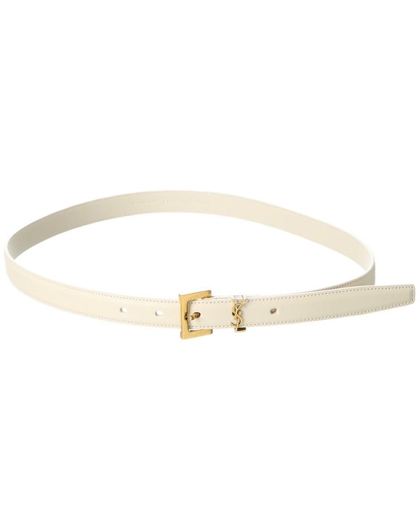 Monogram Narrow Leather Belt