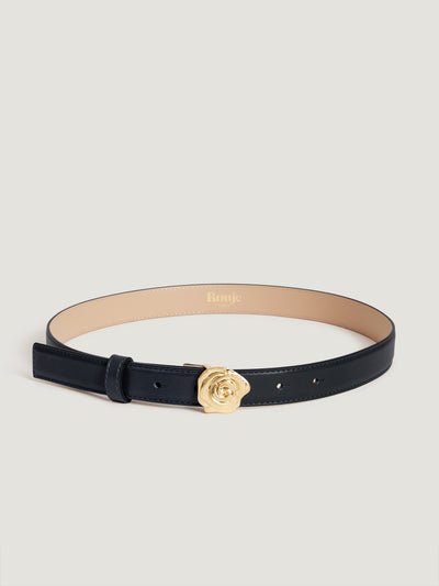 ROSO Leather Belt Navy