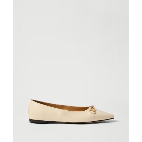 Ann TaylorHardware Embellished Patent Flats