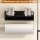 YIGII Black Magnetic Paper Towel Holder 2 Hooks