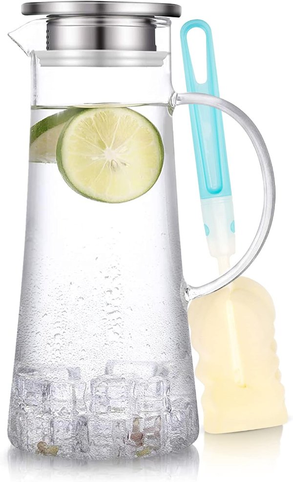 SUSTEAS 玻璃冷水壶 1.5L 带盖