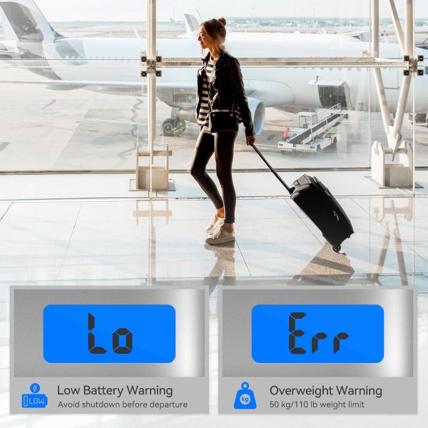 Luggage Scale 2 Pack LCD Backlight 50kg