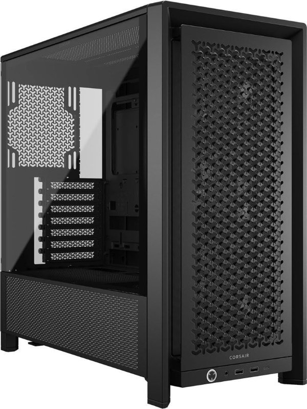  4000D Mid-Tower PC Case Black High Airflow