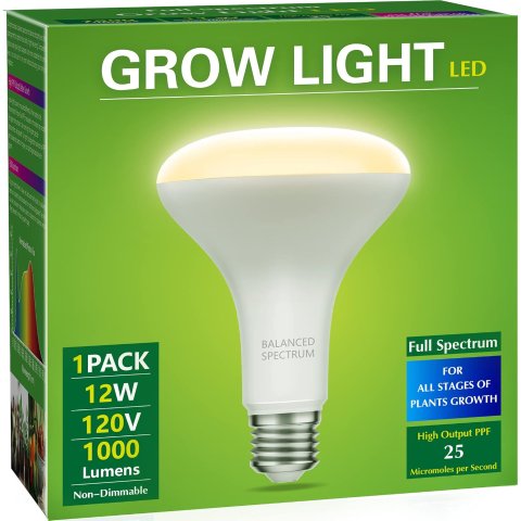 Briignite BR30 12W Full Spectrum LED Grow Light Bulb