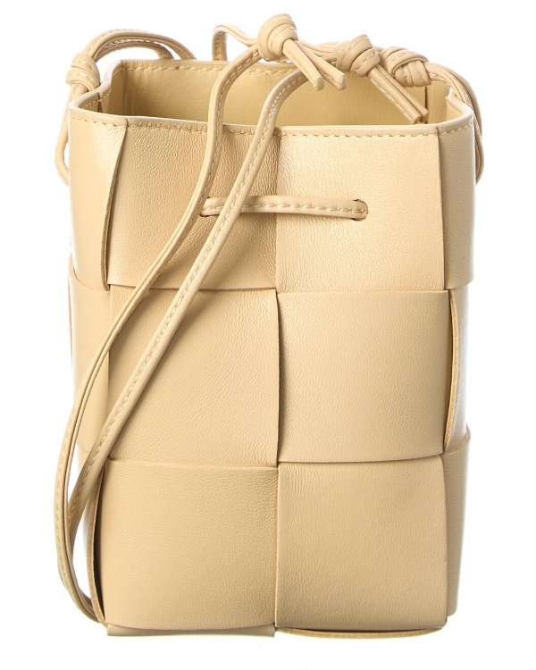 Cassette Mini Intrecciato Bucket Bag