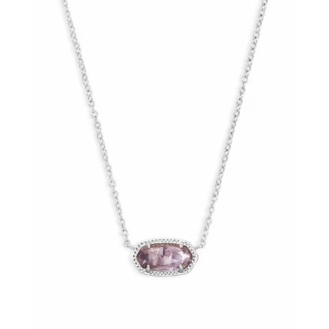 Kendra ScottElisa 银吊坠项链 紫水晶