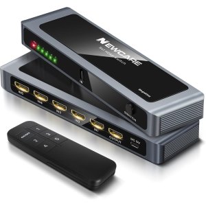 NEWCARE HDMI 2.1 五进一出铝制切换器 4K 120Hz