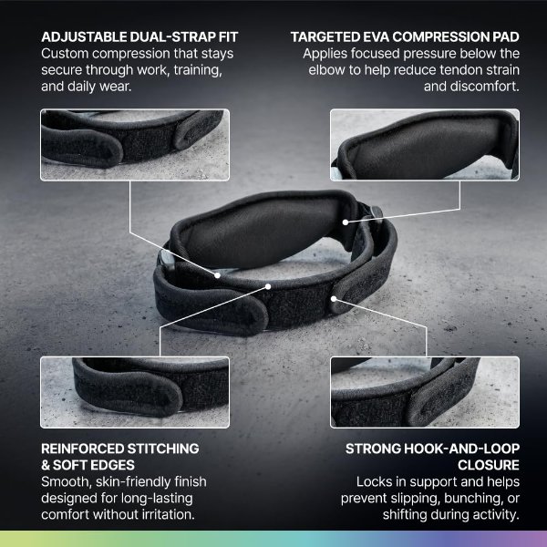 Modvel Adjustable Elbow Support Strap Compression
