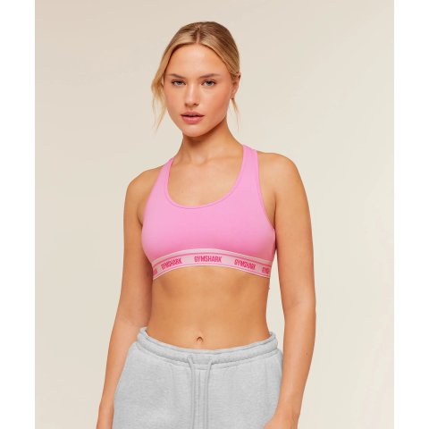 Gymshark棉质运动文胸 粉色