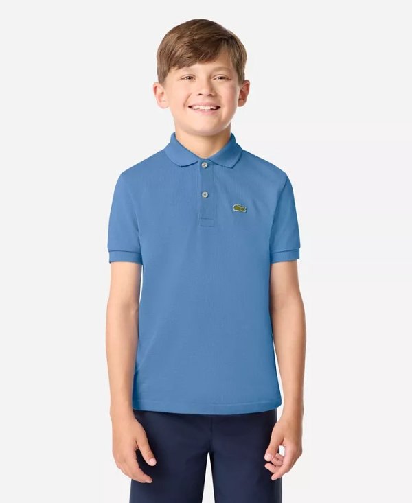 Boys' Cotton Petit Pique Polo Shirt