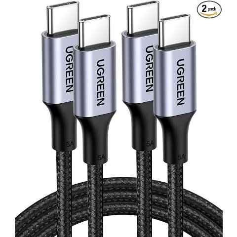  USB-C 数据线 100W 2条 黑色