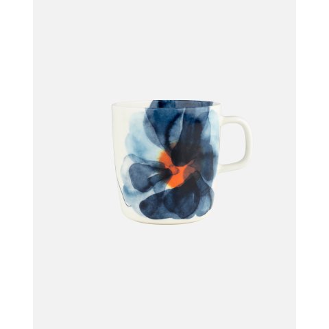 Marimekko Oiva Large Mug White Blue Orange
