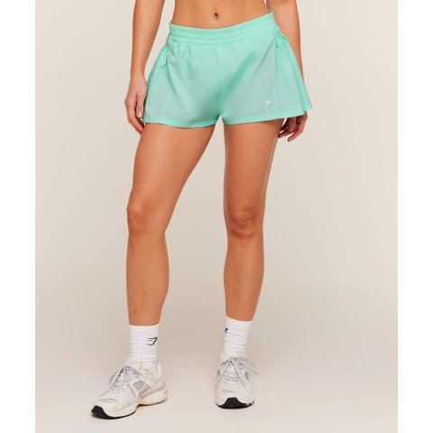 GymsharkFlutter 运动短裤 天蓝色