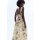  Women's Floral Tie-Detail Dress Cream