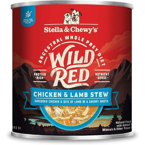 Stella & Chewy sStella & Chewy s Wild Red Chicken & Lamb Grain-Free Wet Dog Food 10 oz 6 Pack