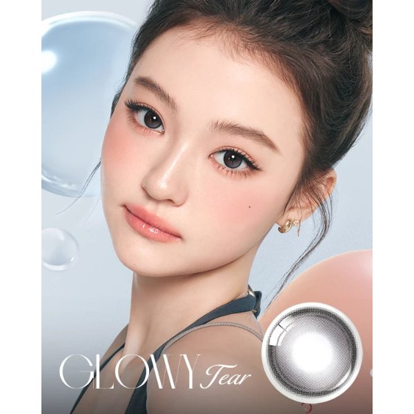1-Month Glowy Tear Charcoal $21Lens Diary Summer Coolness