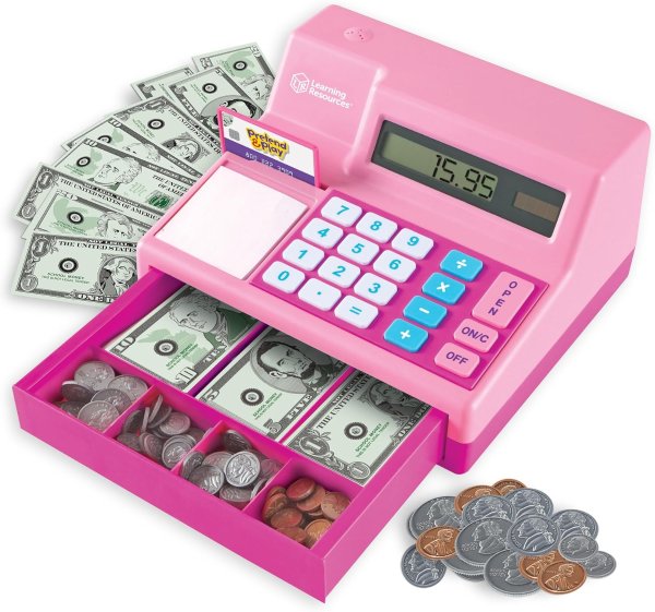 Pink Calculator Register Toy Set