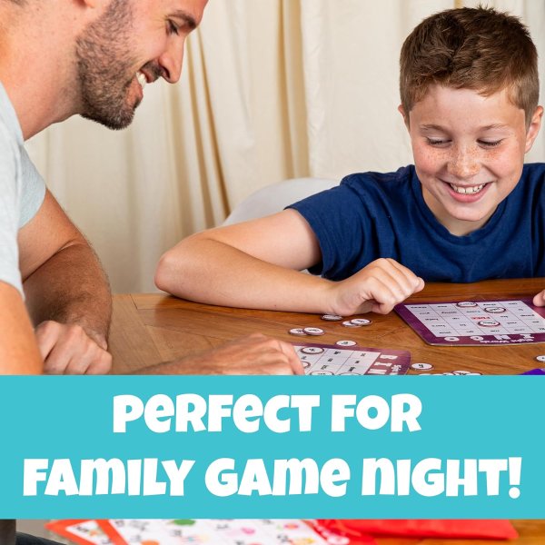 Chuckle & Roar Family Bingo 4-in-1 Game for Kids