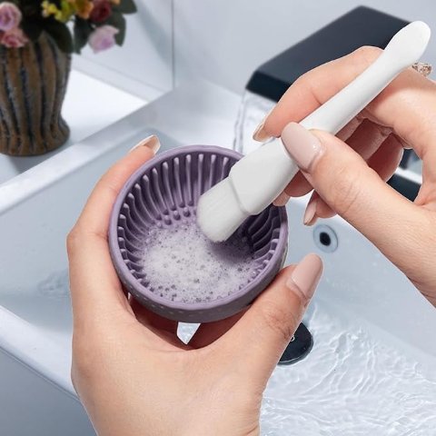 Silicone Makeup Brush Cleaner Gray