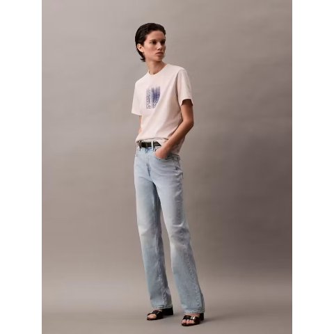 Calvin KleinHigh Rise 直筒牛仔裤