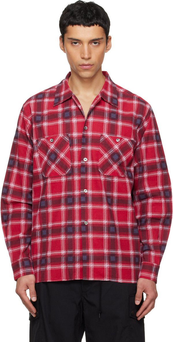 One-Up Printed Flannel Shirt