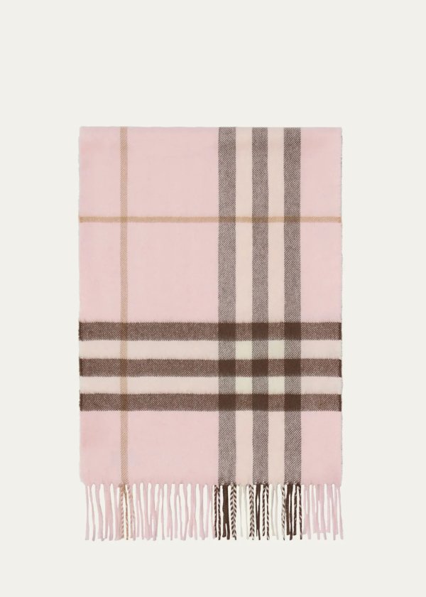 Cashmere Check Scarf