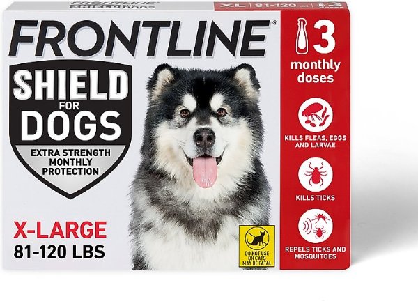 Shield Flea & Tick Treatment Extra Large Dogs 3 Doses