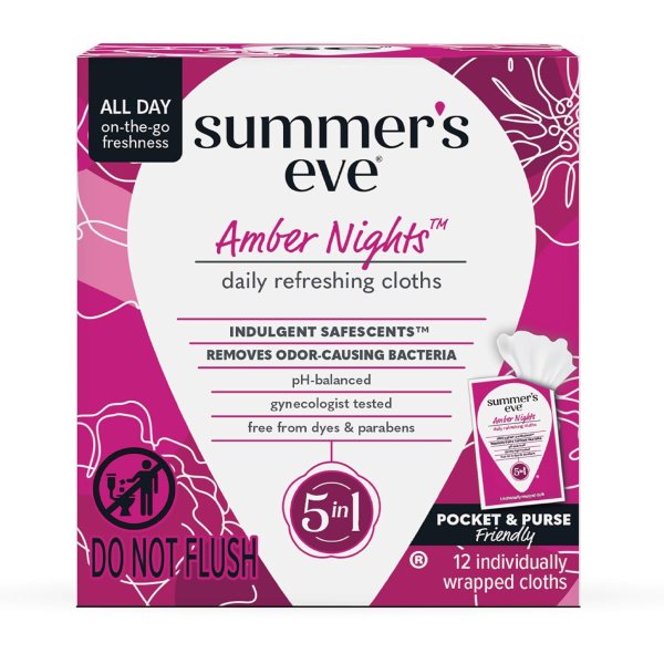 Amber Nights 洁阴湿巾 12片