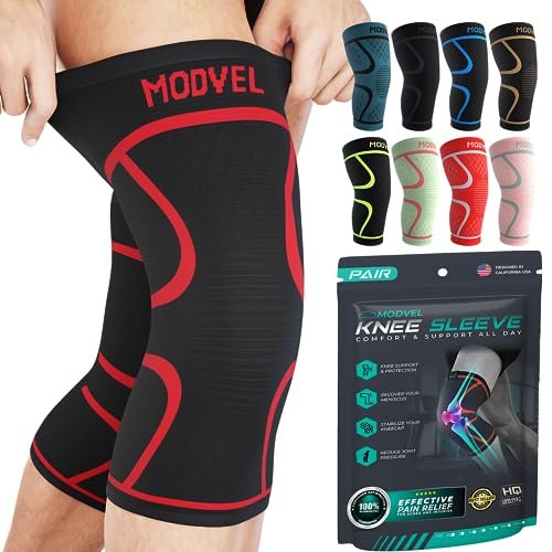 Modvel 欧XXL护膝 2只 红色