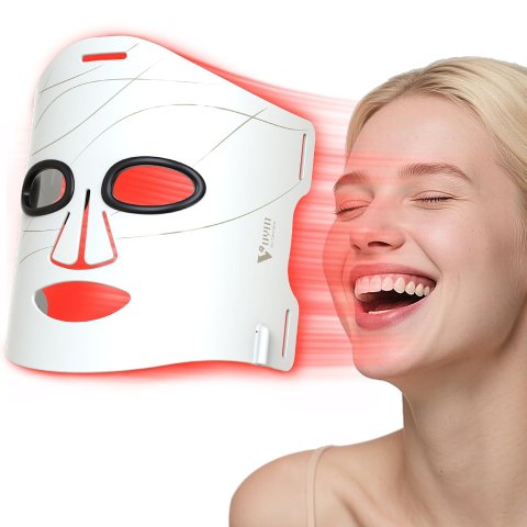 VYM Red Light Therapy Mask 292 LEDs White