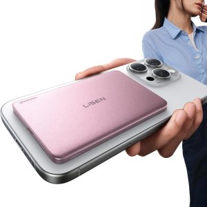 超薄磁吸移动电源 5000mAh 粉色
