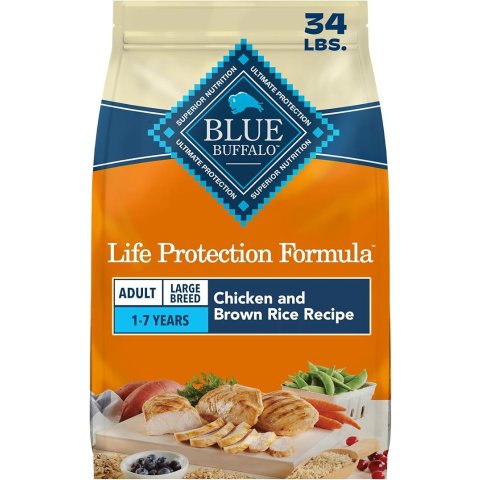 Blue Buffalo Large Breed Adult Chicken Dry Dog Food 34 lbs