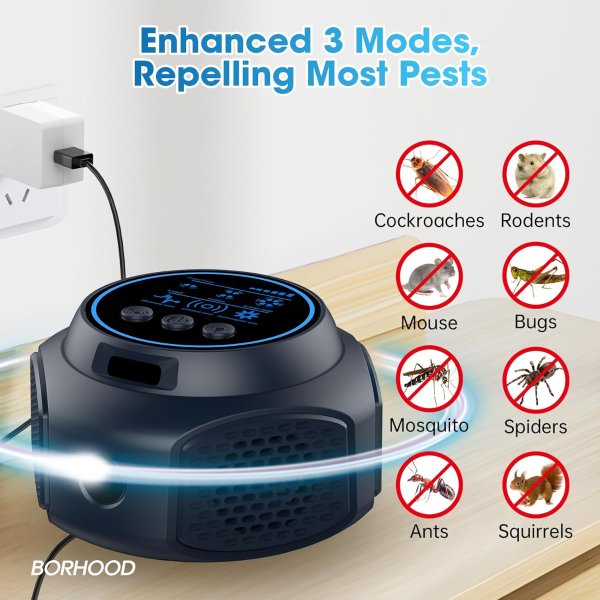 BORHOOD 插电式超声波驱虫器