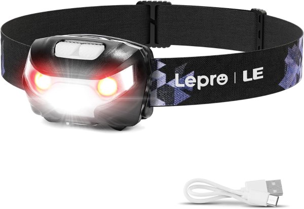 Lepro LED头灯 可充电 5模式