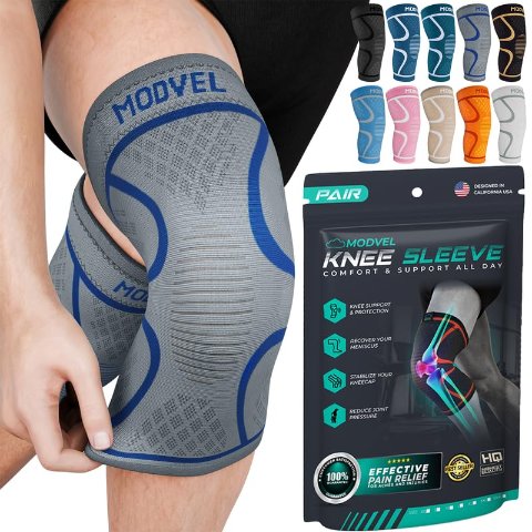 Modvel 2件膝盖护套 支撑护膝