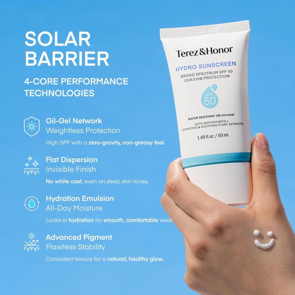 Terez & Honor Face Sunscreen SPF 50 1.69oz