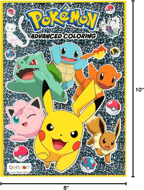 BendonInc Pokemon Coloring Books Set for Kids 3-Pack