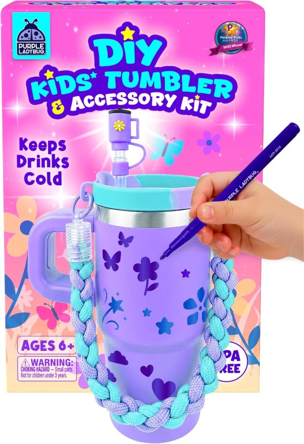DIY Kids Stainless Steel Insulated Tumbler 14oz